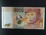5000 Sk 17.11.2003 serie H 00000000, anulát číslo 0968 s přetiskem VZOR, Baj. SK 14b, Pi. 43s