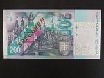 anulát - 200 Sk 31.3.1999 serie E 00000000, číslo 0238 s přetiskem VZOR, Ba. SK 13a, Pi. 30s