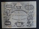 Lombardsko - Benátsko, 50 Lire correnti 1848 - darovací poukázky, Dono Patriotico, Ri. 515 