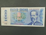 1000 Kčs 1985 série C 21, sériové čísla blíž u sebe