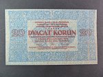 20 K 1919 poukázka království českého, nevydaná, oboustranná