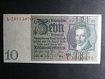 Německo, 10 RM 1929 série L, mírové vydání, podtiskové písmeno E, Ba. D2b