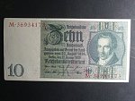Německo, 10 RM 1929 série M, mírové vydání, podtiskové písmeno K, Ba. D2c