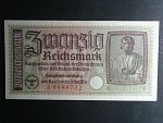 vydání pro obsazené území 1939-45, 20 Reichsmark b.d. série A, Ros. 554