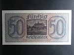 vydání pro obsazené území 1939-45, 50 Reichsmark b.d. série B, Ros. 555