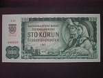 100 Sk 1961 s. Z, kolkovaná, Baj. SK 3b, Pi. 17