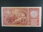 50 Kč 1.10.1929 série V, Ba. 24a1, Pi. 22a