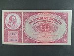 50 Kč 1.10.1929 série Ob, Ba. 24b, Pi. 22a