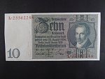 Německo, 10 RM 1929 série L, mírové vydání, podtiskové písmeno E, Ba. D2b