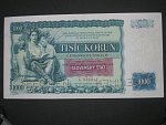 1000 Ks 25.5.1934 s přetiskem, série J, 2x perf. SPECIMEN