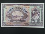 5000 Kč 6.7.1920, s.B, perf. SPECIMEN
