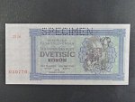 2000 K 1945 série 23Jň, perf. SPECIMEN dole, poloha vodoznaku C