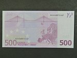 500 Euro 2002 s.N, Rakousko, podpis Mario Draghi, F008 tiskárna Österreichische Banknoten und Sicherheitsdruck, Rakousko