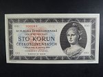 100 Kčs 1945 série B 01