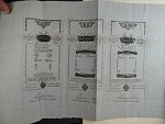 císařský patent Františka I. z 19.8.1796 k vydání bankocedulí včetně formulářů 5, 10, 25, 50 / 100, 500 a 1000 Gulden 1.8.1796, Ri. 23 - 29 Fa