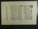 císařský patent Františka I. z 19.8.1796 k vydání bankocedulí včetně formulářů 5, 10, 25, 50 / 100, 500 a 1000 Gulden 1.8.1796, Ri. 23 - 29 Fa
