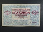 100 Kč 15.4.1919 série 0012, nádherná kvalite, nepatrný ohyb, Ba. 12, Pi. 11a