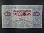 100 Kč 15.4.1919 série 0012, nádherná kvalite, nepatrný ohyb, Ba. 12, Pi. 11a