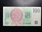 100 Kč 2019 série M 01 s přítiskem ČNB 100 LET Kč 1919 - 2019 první série