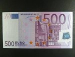 500 Euro 2002 s.X, Německo, podpis Willema F. Duisenberga, R002 tiskárna Bundesdruckerei, Německo