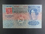 20 K 2.1.1913, Kolkovaná, I. vydání, padělaný kolek s raz 