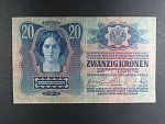 20 K 2.1.1913, Kolkovaná, I. vydání, padělaný kolek s raz 