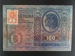 100 K 1912, kolkovaná kolkem s průsekem