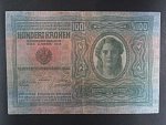 100 K 1912, kolkovaná kolkem s průsekem