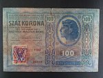 100 K 1912, padělaný kolek s raz. 