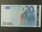 20 Euro 2002 s.E, Slovensko, podpis Jeana-Clauda Tricheta, R028 tiskárna Bundesdruckerei, Německo 