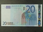 20 Euro 2002 s.E, Slovensko, podpis Jeana-Clauda Tricheta, R031 tiskárna Bundesdruckerei, Německo 