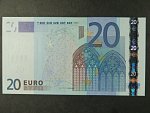 20 Euro 2002 s.F, Malta, podpis Jeana-Clauda Tricheta, G009 tiskárna Koninklijke Joh. Enschedé, Holandsko