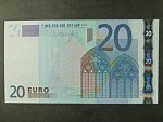 20 Euro 2002 s.H, Slovinsko, podpis Mario Draghi, R027 tiskárna Bundesdruckerei, Německo 