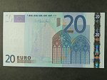 20 Euro 2002 s.L, Finsko, podpis Jeana-Clauda Tricheta, R027 tiskárna Bundesdruckerei, Německo 