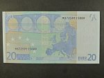 20 Euro 2002 s.M, Portugalsko, podpis Jeana-Clauda Tricheta, U011 tiskárna  Valora - Banco de Portugalsko, Portugalsko