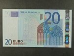 20 Euro 2002 s.M, Portugalsko, podpis Jeana-Clauda Tricheta, U012 tiskárna  Valora - Banco de Portugalsko, Portugalsko