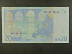 20 Euro 2002 s.M, Portugalsko, podpis Jeana-Clauda Tricheta, U022 tiskárna  Valora - Banco de Portugalsko, Portugalsko