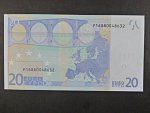 20 Euro 2002 s.P, Holandsko, podpis Jeana-Clauda Tricheta, G007 tiskárna Koninklijke Joh. Enschedé, Holandsko