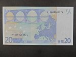 20 Euro 2002 s.P, Holandsko, podpis Jeana-Clauda Tricheta, G008 tiskárna Koninklijke Joh. Enschedé, Holandsko