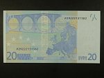 20 Euro 2002 s.P, Holandsko, podpis Mario Draghi, R016 tiskárna Bundesdruckerei, Německo 