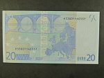 20 Euro 2002 s.P, Holandsko, podpis Mario Draghi, R018 tiskárna Bundesdruckerei, Německo 