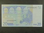 20 Euro 2002 s.S, Itálie, podpis Willema F. Duisenberga, J005 tiskárna Istituto Poligrafico e Zecca dello Stato, Itálie