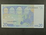 20 Euro 2002 s.S, Itálie, podpis Jeana-Clauda Tricheta, J014 tiskárna Istituto Poligrafico e Zecca dello Stato, Itálie