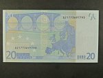 20 Euro 2002 s.S, Itálie, podpis Jeana-Clauda Tricheta, J020 tiskárna Istituto Poligrafico e Zecca dello Stato, Itálie