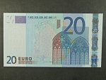 20 Euro 2002 s.S, Itálie, podpis Jeana-Clauda Tricheta, J020 tiskárna Istituto Poligrafico e Zecca dello Stato, Itálie