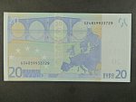 20 Euro 2002 s.S, Itálie, podpis Jeana-Clauda Tricheta, J022 tiskárna Istituto Poligrafico e Zecca dello Stato, Itálie