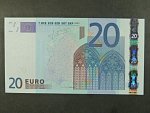 20 Euro 2002 s.S, Itálie, podpis Jeana-Clauda Tricheta, J023 tiskárna Istituto Poligrafico e Zecca dello Stato, Itálie
