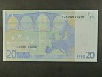 20 Euro 2002 s.S, Itálie, podpis Jeana-Clauda Tricheta, J024 tiskárna Istituto Poligrafico e Zecca dello Stato, Itálie