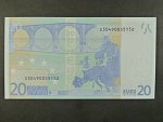 20 Euro 2002 s.S, Itálie, podpis Mario Draghi, J029 tiskárna Istituto Poligrafico e Zecca dello Stato, Itálie