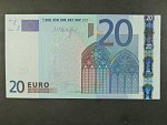 20 Euro 2002 s.S, Itálie, podpis Mario Draghi, J033 tiskárna Istituto Poligrafico e Zecca dello Stato, Itálie